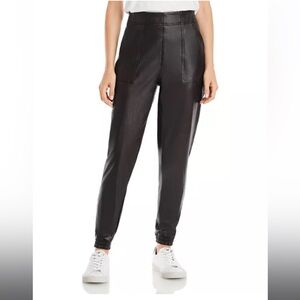 Spanx faux leather jogger pants size M